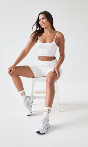 Crop top hvid